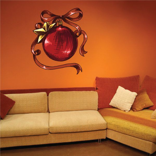 Image of Christmas Ornament Wall Decal - Vinyl Car Sticker - Uscolor010