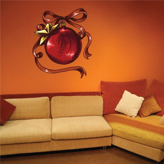 Image of Christmas Ornament Wall Decal - Vinyl Car Sticker - Uscolor010