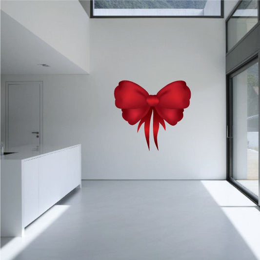 Image of Christmas Ribbon Wall Decal - Vinyl Car Sticker - ChristmasRibbonUscolor012