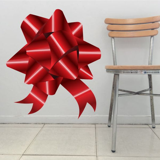 Image of Christmas Ribbon Wall Decal - Vinyl Sticker - Car Sticker - IDCOLOR001