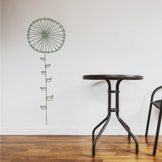 Dandelion silhouette wall sticker