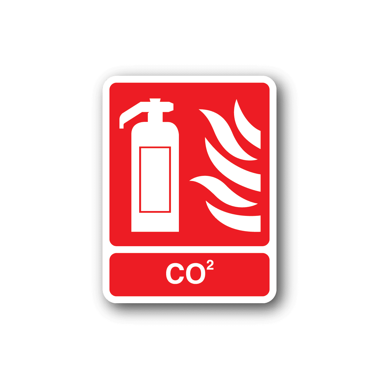 Image of CO2 Fire Safety Sticker