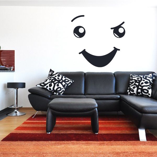 Image of Confident Face Expression Wall Decal - Vinyl Decal - Car Decal - Idcolor041