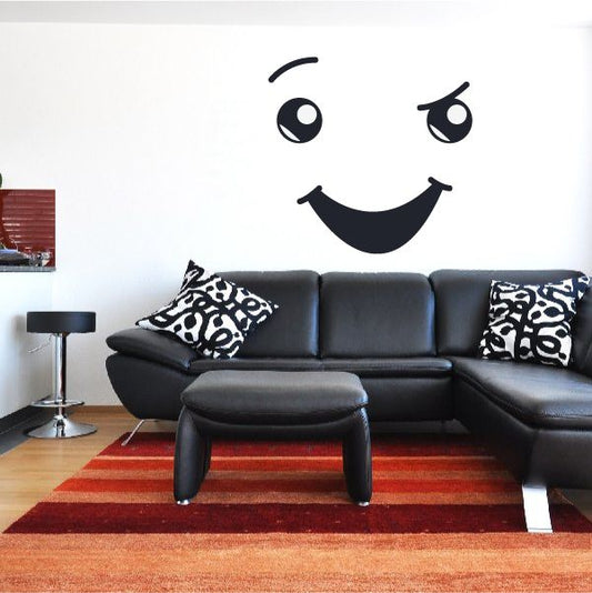 Image of Confident Face Expression Wall Decal - Vinyl Decal - Car Decal - Idcolor041