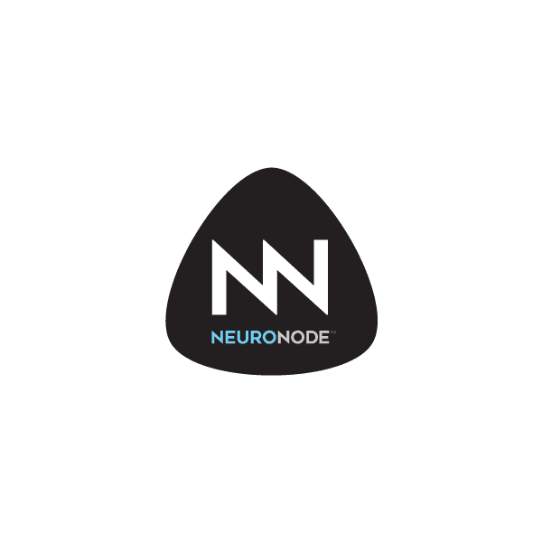 Dark triangular label with NN logo and NEURONODE text