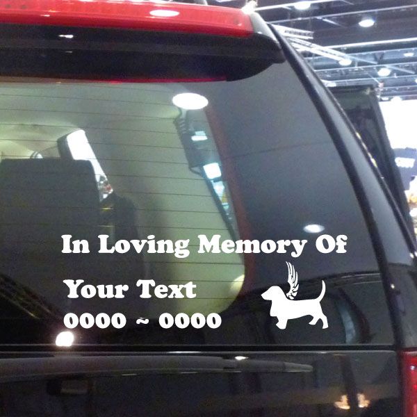Image of Corgi Custom In Loving Memory Decal