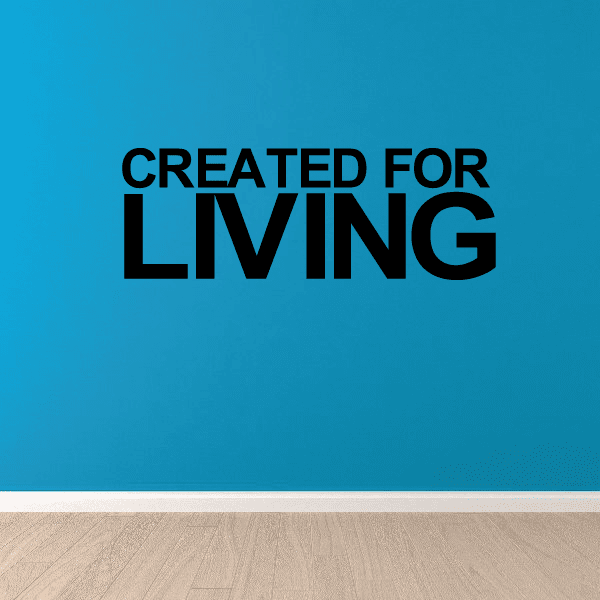 Image of Created for living Sports Vinyl Wall Decal Sticker Mural Quotes Words HF006CreatedforV
