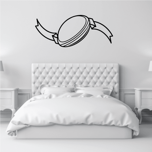 Image of Curling Stone Scroll Decal