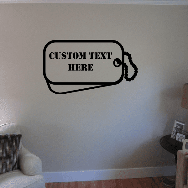 Custom Dog Tag Decal
