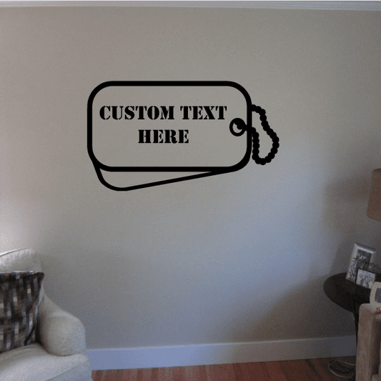 Custom Dog Tag Decal