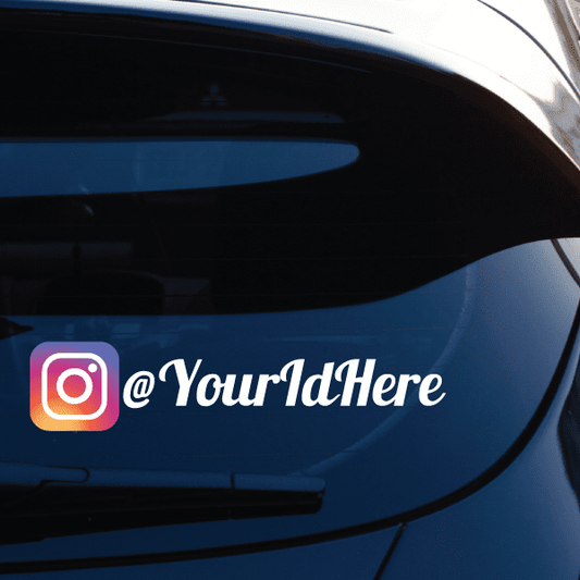 Custom Instagram Printed Die Cut Decal