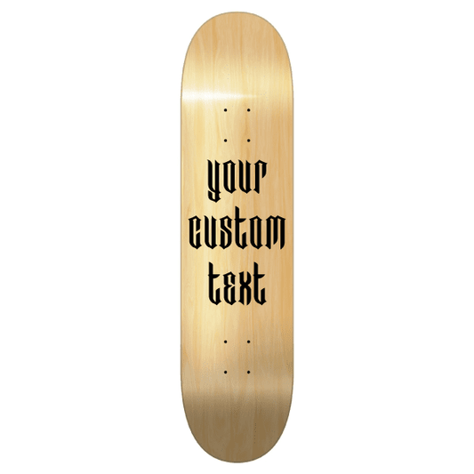 Custom Skateboard Text Vinyl Decal