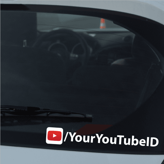 Custom Youtube Printed Die Cut Decal