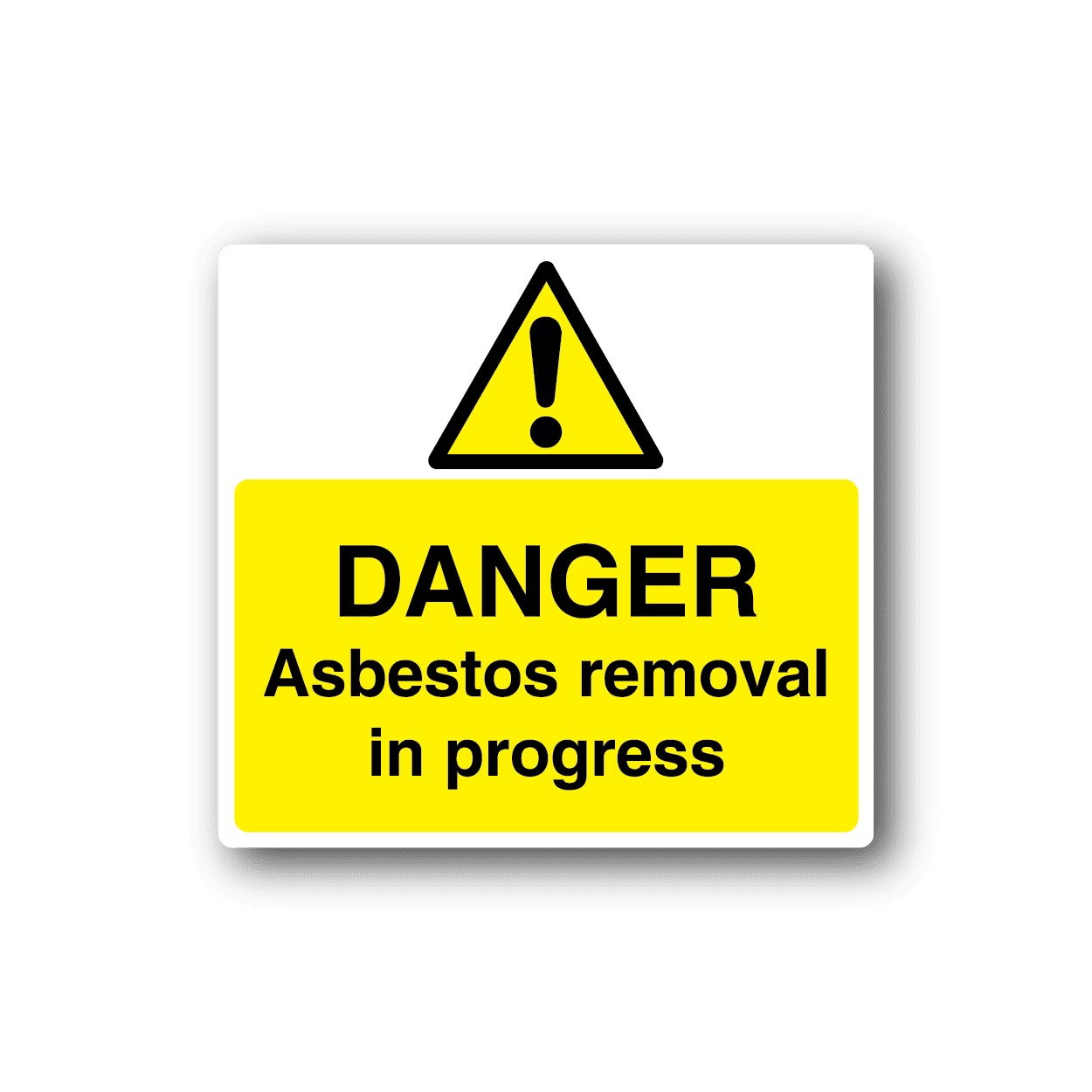 Image of Danger Asbestos Removal In Progress Sticker