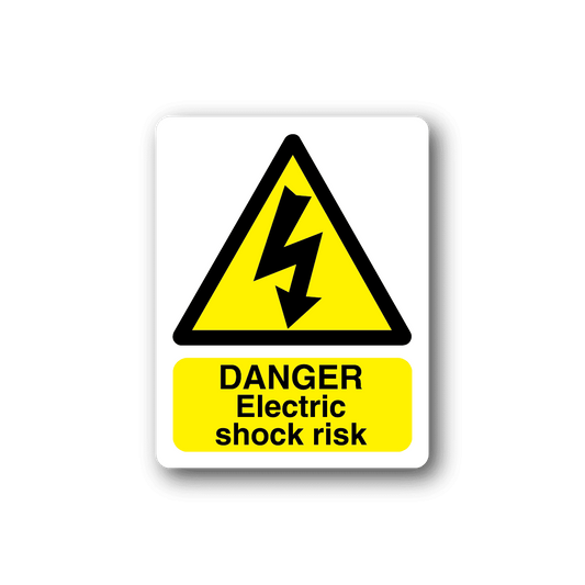 Image of Danger Electric Shock Risk Sticker