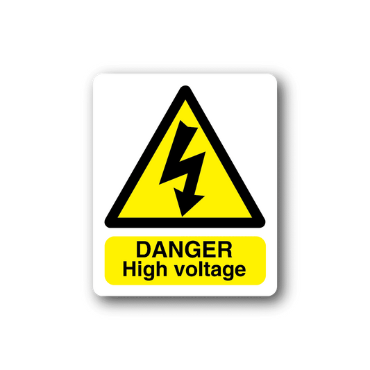 Image of Danger High Voltage Electrticity Sticker