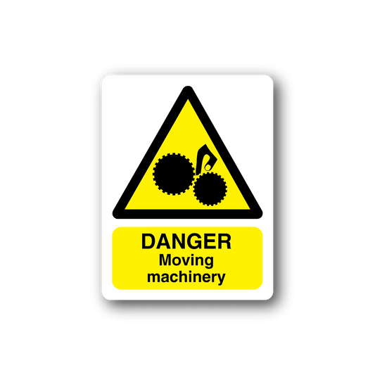 Image of Danger Moving Machinery Sticker