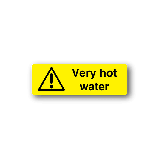 Image of Danger Very Hot Water Sticker
