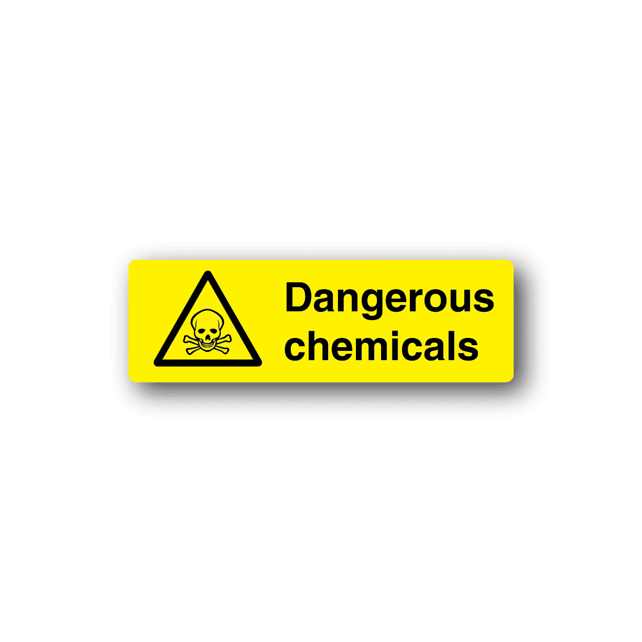 Image of Dangerous Chemicals Rectangle Sticker
