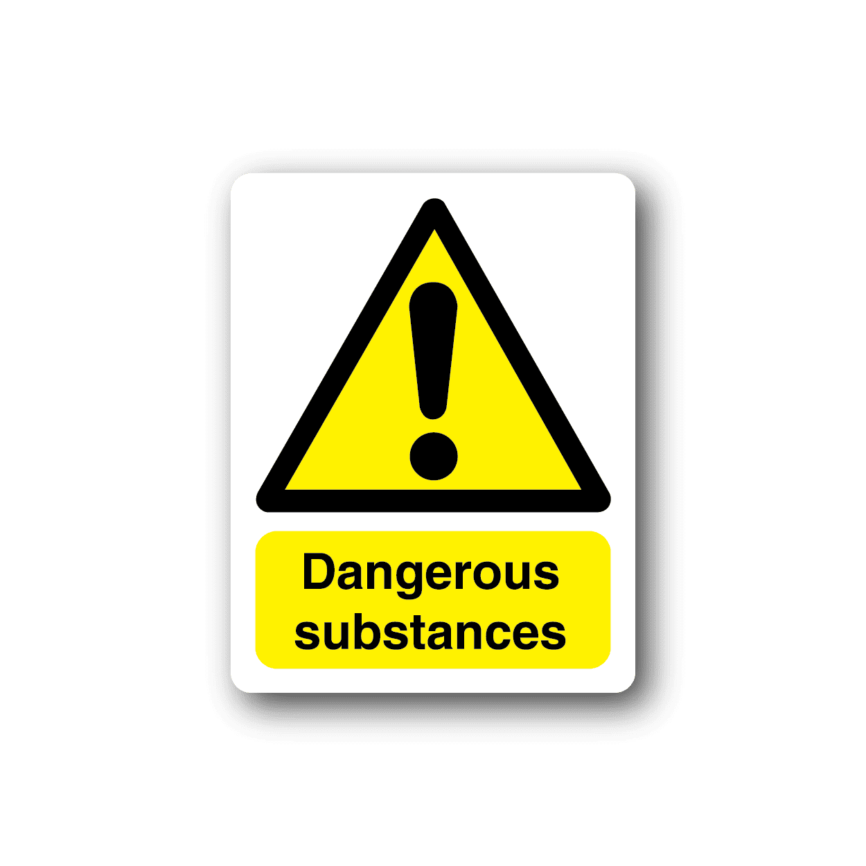 Image of Dangerous Susbstances Rectangle Sticker