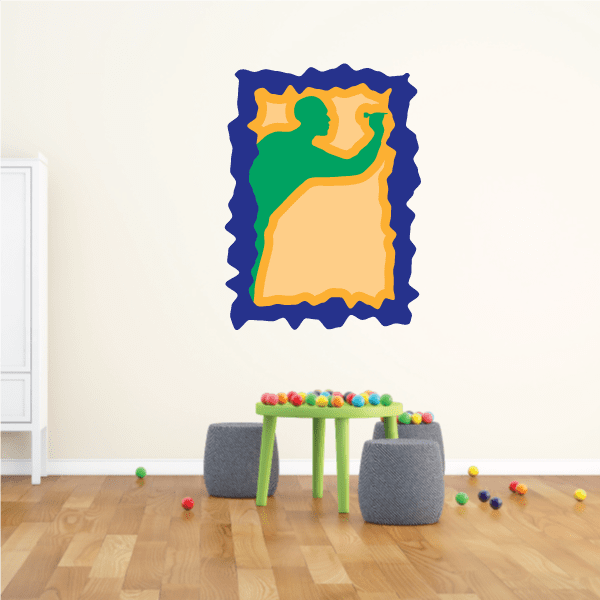 Image of Darts Wall Decal - Vinyl Sticker - Car Sticker - Die Cut Sticker - CDScolor0046