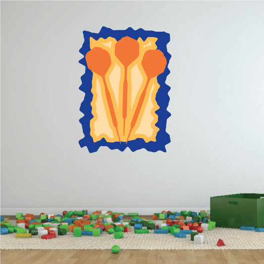 Image of Darts Wall Decal - Vinyl Sticker - Car Sticker - Die Cut Sticker - CDScolor0048