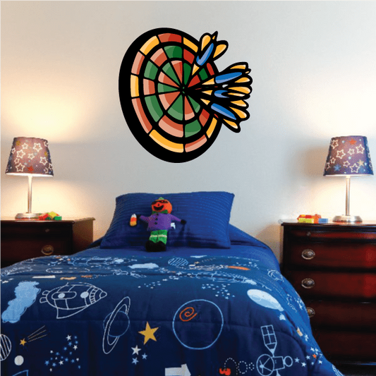 Image of Darts Wall Decal - Vinyl Sticker - Car Sticker - Die Cut Sticker - CDScolor0061