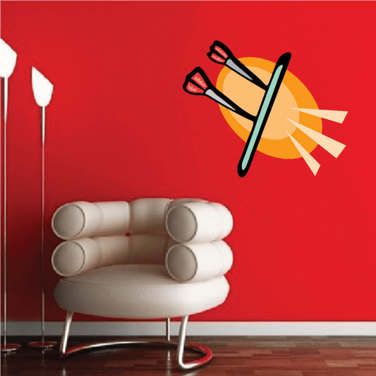 Image of Darts Wall Decal - Vinyl Sticker - Car Sticker - Die Cut Sticker - CDScolor0073