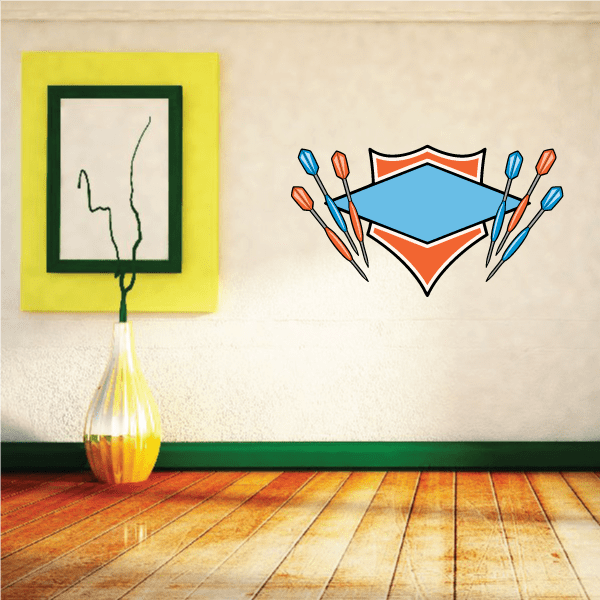 Image of Darts Wall Decal - Vinyl Sticker - Car Sticker - Die Cut Sticker - CDScolor0081