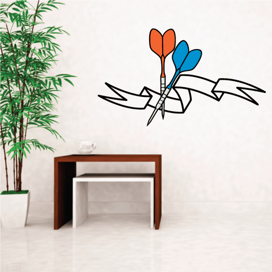 Image of Darts Wall Decal - Vinyl Sticker - Car Sticker - Die Cut Sticker - CDScolor0082