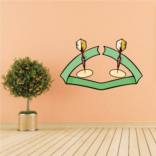 Image of Darts Wall Decal - Vinyl Sticker - Car Sticker - Die Cut Sticker - CDScolor0087