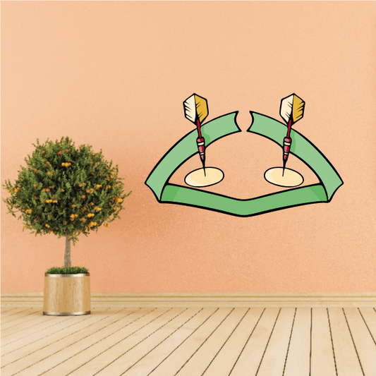 Image of Darts Wall Decal - Vinyl Sticker - Car Sticker - Die Cut Sticker - CDScolor0087