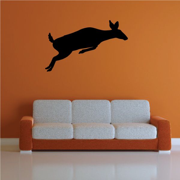 Image of Deer Jumping Over Decal