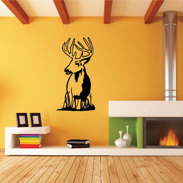 Image of Deer Stag Emerging Decal