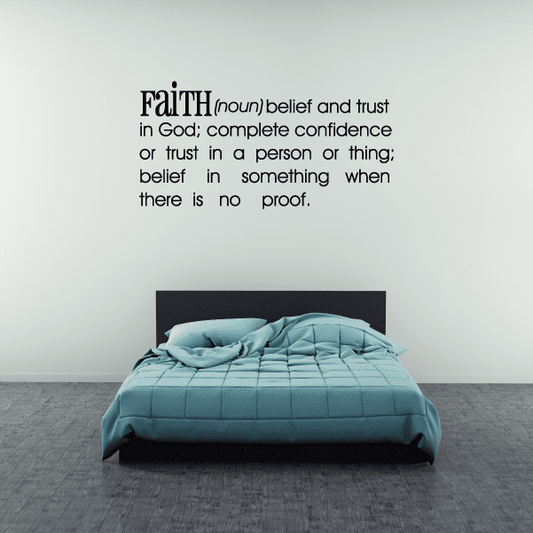 Image of Definition of Faith Wall Decal