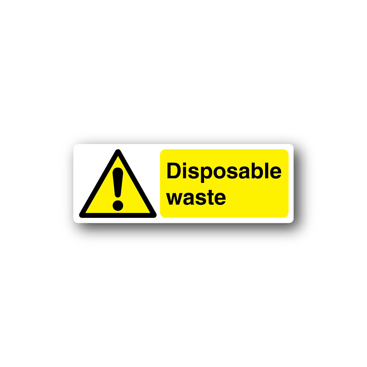Image of Disposable Waste Sticker