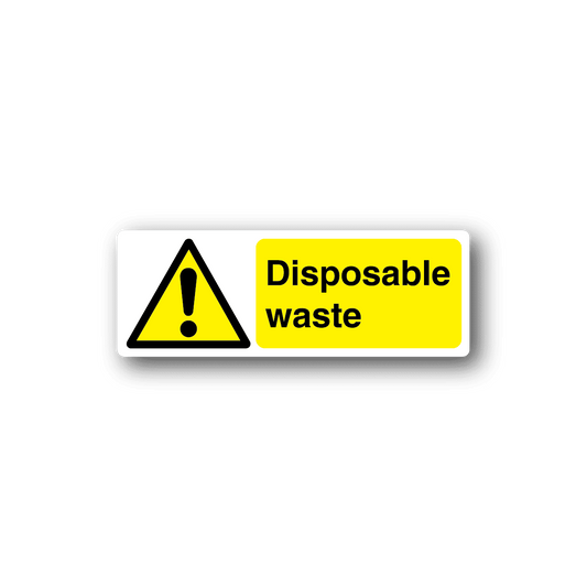 Image of Disposable Waste Sticker