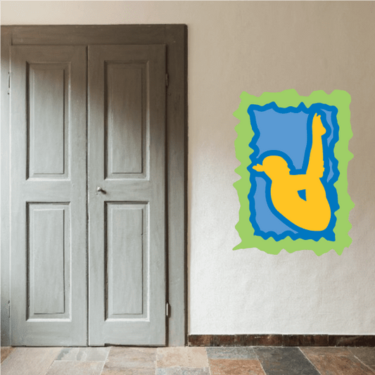 Image of Diving Wall Decal - Vinyl Sticker - Car Sticker - Die Cut Sticker - CDSCOLOR010