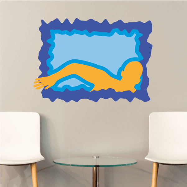 Image of Diving Wall Decal - Vinyl Sticker - Car Sticker - Die Cut Sticker - CDSCOLOR017