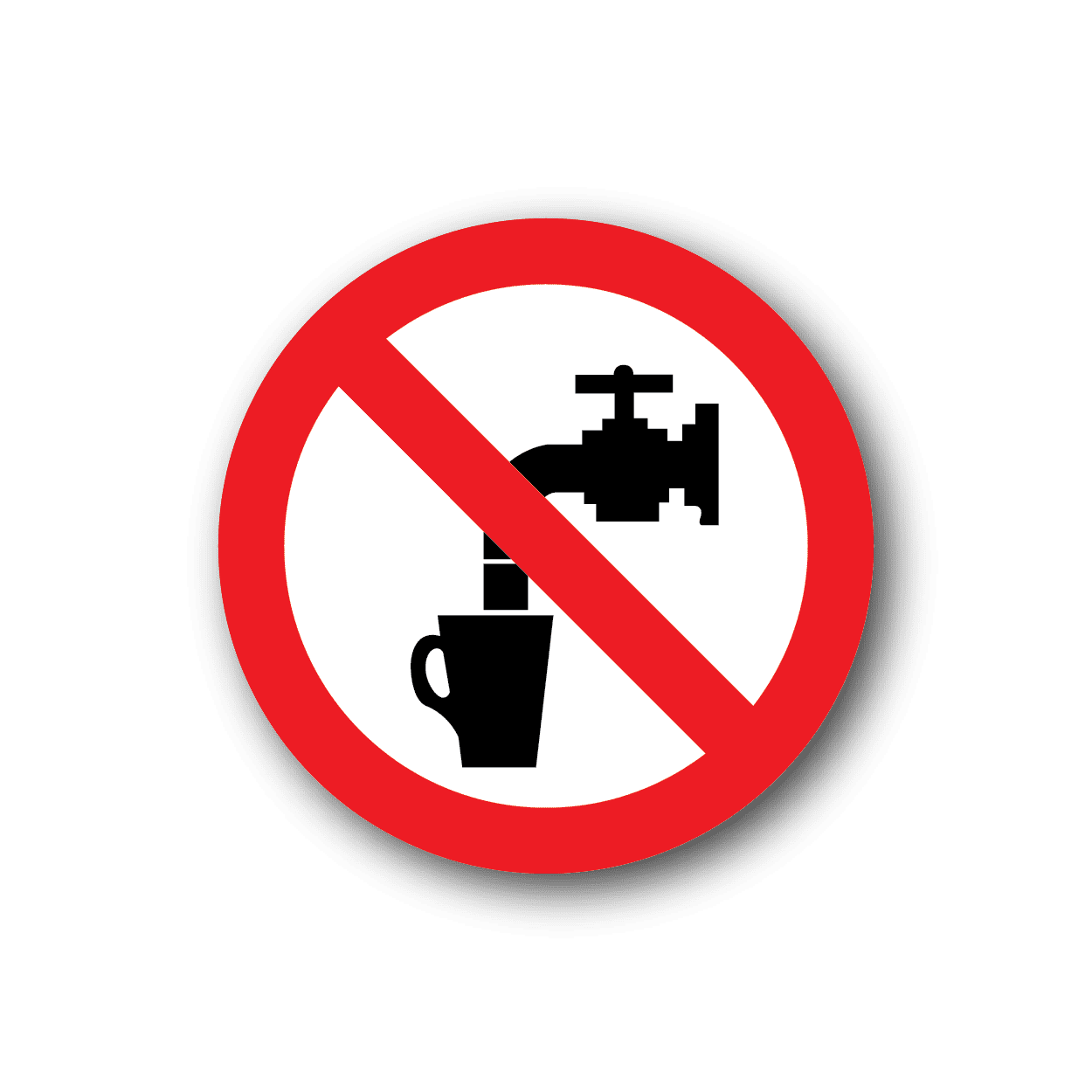 Image of Do not Drink Sticker