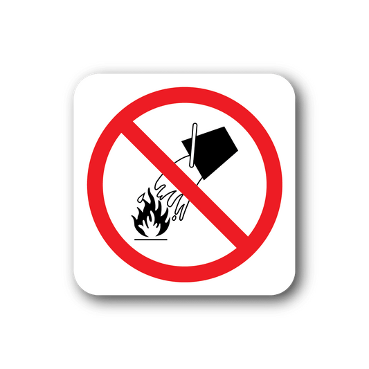Image of Do not put water on fire Sticker