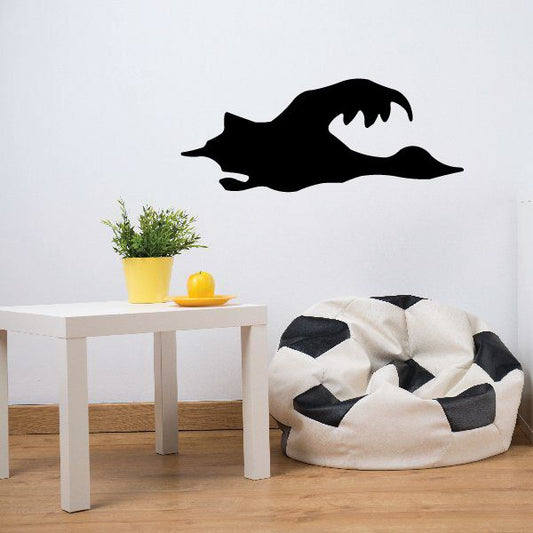 Black duck vinyl wall decal silhouette