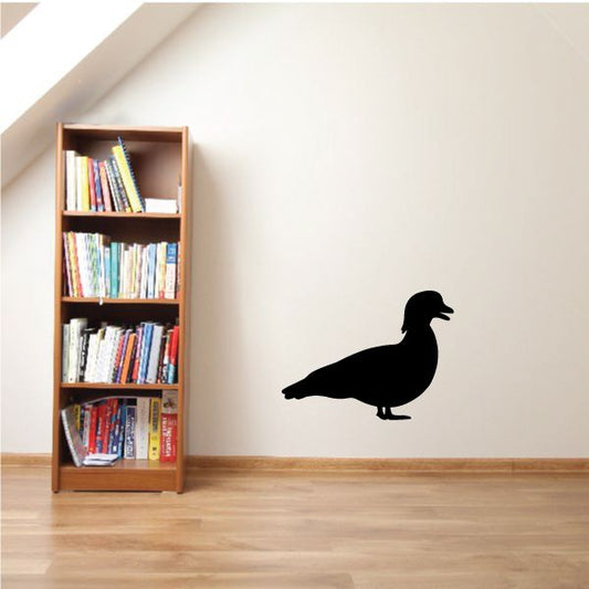 Black duck silhouette vinyl wall decal