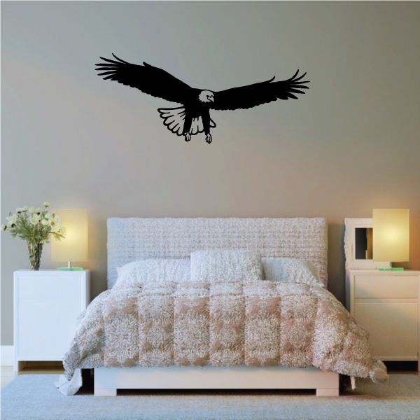 Image of Eagle with Talons Out Decal