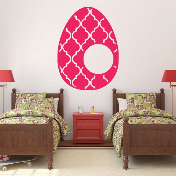 Image of Easter Egg Trellis Pattern Decal