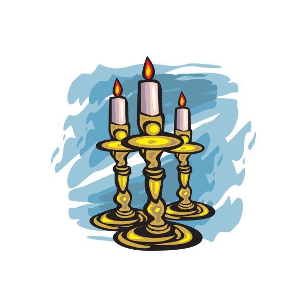 Image of Easter Three Candles Sticker