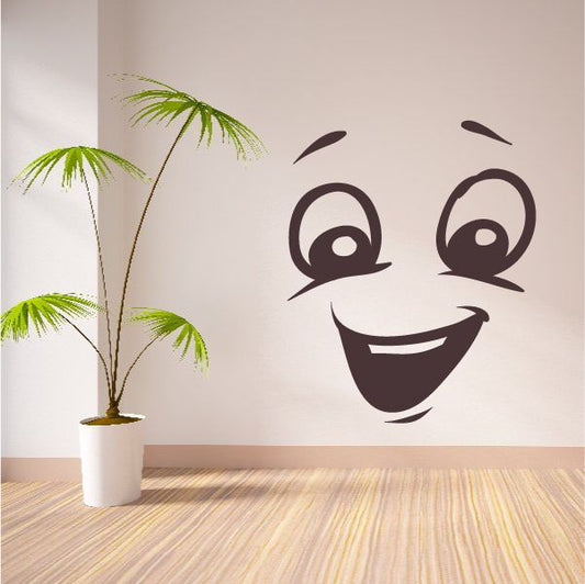 Image of Ecstatic Face Expression Wall Decal - Vinyl Decal - Car Decal - Idcolor052