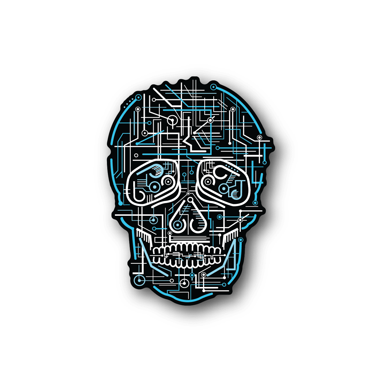 Image of Electric Skull Sticker