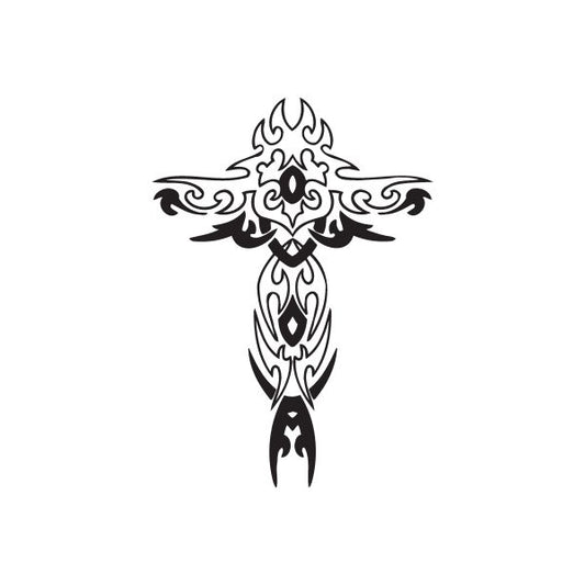 Image of Embellished Delicate Cross Decal