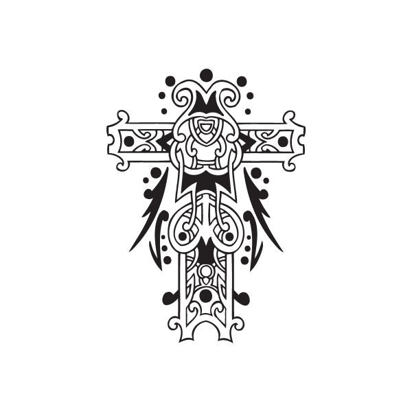 Image of Embellished Filligree Rose Decal